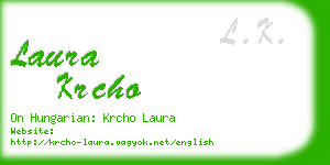 laura krcho business card